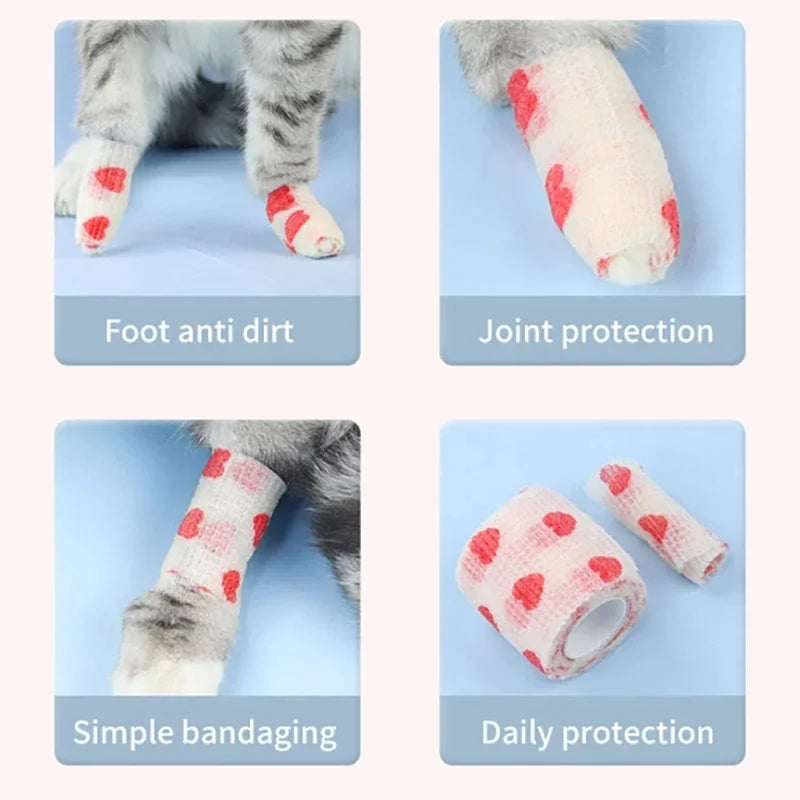 Tattoo Grip Bandage Cover Wraps Tapes Non-woven Waterproof for Pet Self Adhesive Finger Wrist Protection Tattoo Accessories
