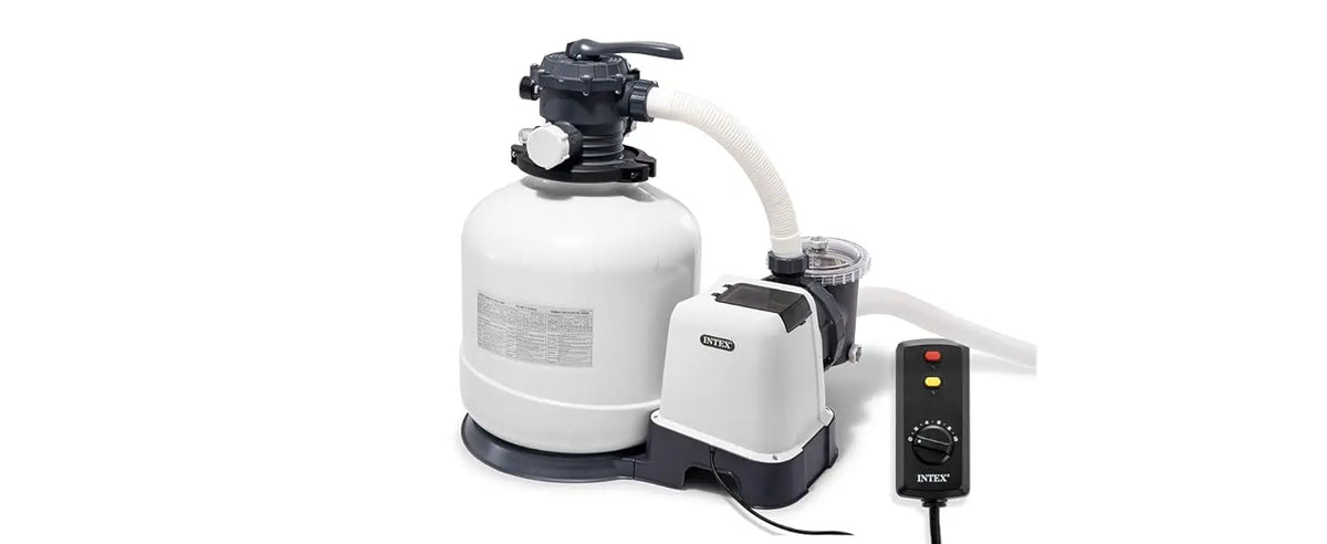 INTEX Krystal Clear Sand Filter Pump for Above Ground Pools Swimming Pool Pump with Automatic Timer Hydro Aeration Tech